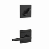 Schlage FC59ELR622ULD matte black interior active trim