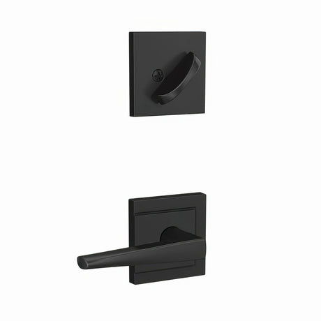 Schlage FC59ELR622ULD matte black interior active trim