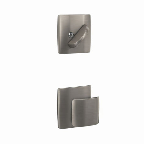 Schlage FC59GAN619DLT satin nickel interior active trim
