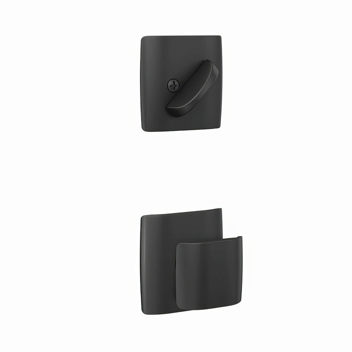Schlage FC59GAN622DLT matte black interior active trim