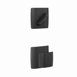 Schlage FC59GAN622DLT matte black interior active trim