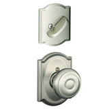 Schlage FC59GEO619CAM satin nickel interior active trim
