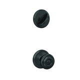 Schlage FC59GEO622ALD matte black interior active trim