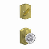 Schlage FC59HOB608CAM satin brass interior active trim