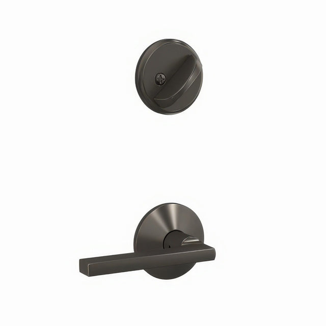 Schlage FC59LAT530KIN black stainless interior active trim