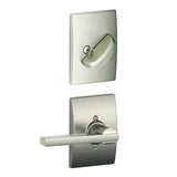 Schlage FC59LAT619CEN satin nickel interior active trim