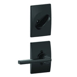 Schlage FC59LAT622CEN matte black interior active trim