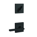 Schlage FC59LAT622ULD matte black interior active trim