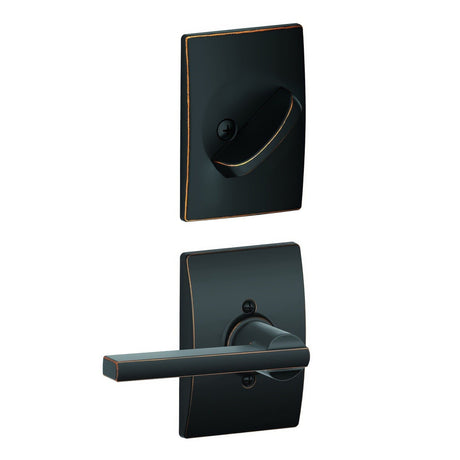 Schlage FC59LAT716CEN aged bronze interior active trim