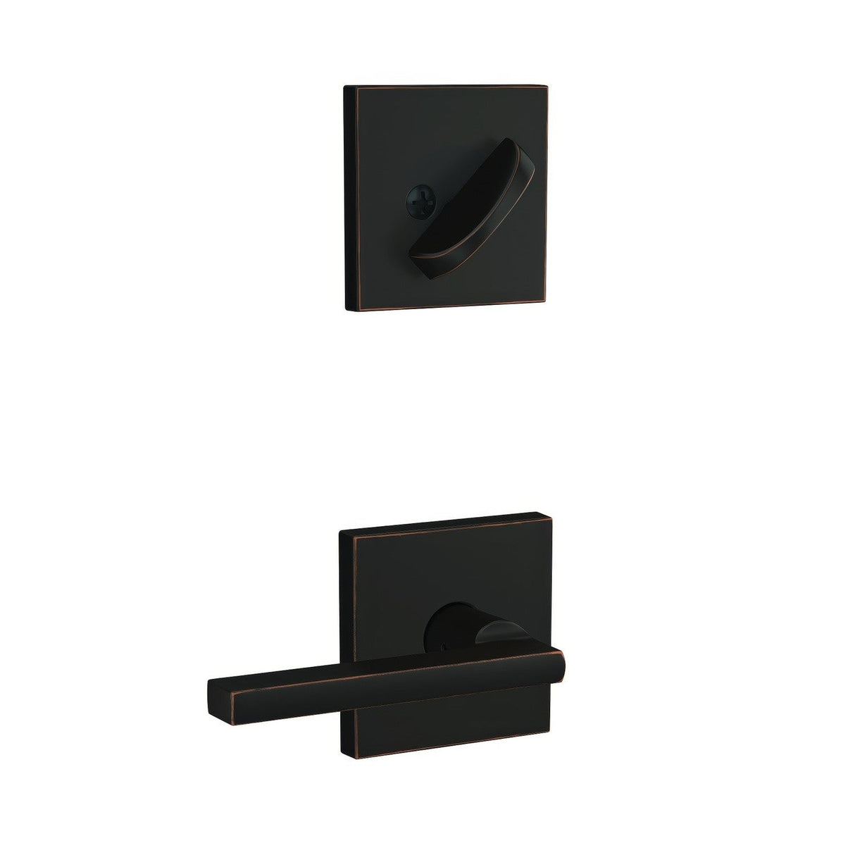 Schlage FC59LAT716COL aged bronze interior active trim