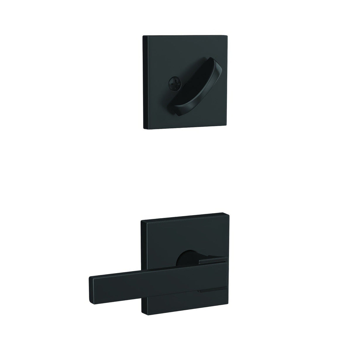 Schlage FC59NBK622COL matte black interior active trim