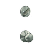 Schlage FC59PLY619KIN satin nickel interior active