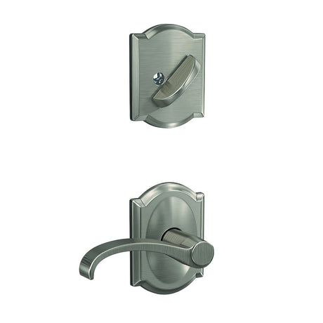 Schlage FC59WIT619CAM satin nickel interior active