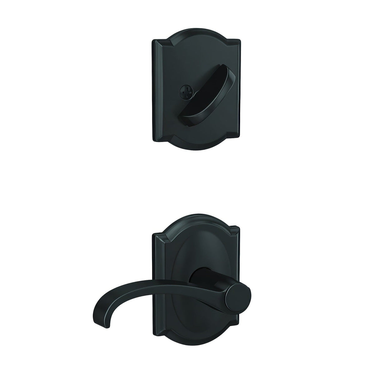 Schlage FC59WIT622CAM matte black interior active