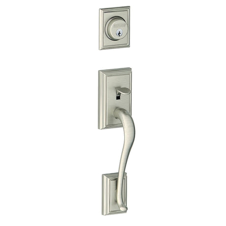 Schlage FC92ADD619 satin nickel dummy handleset