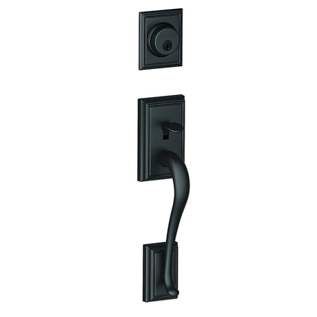 Schlage FC92ADD622 matte black dummy handleset