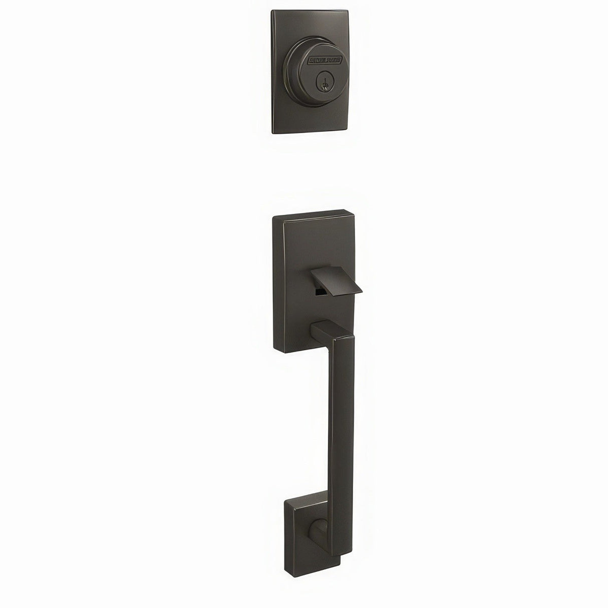 Schlage FC92CEN530 black stainless dummy handleset