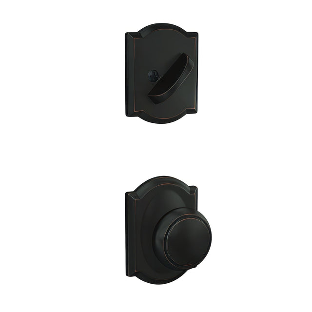 Schlage FC94AND716CAM aged bronze dummy interior trim