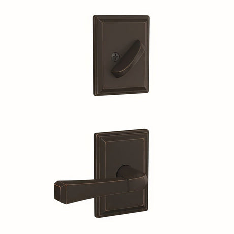 Schlage FC94RVT716GDV aged bronze dummy interior trim