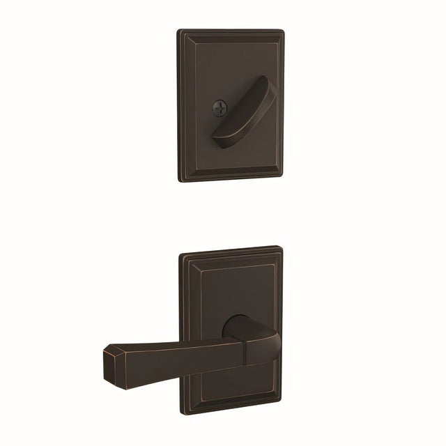 Schlage FC94RVT716GDV aged bronze dummy interior trim