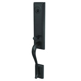 Schlage FCT58ADD622 matte black single cylinder handleset
