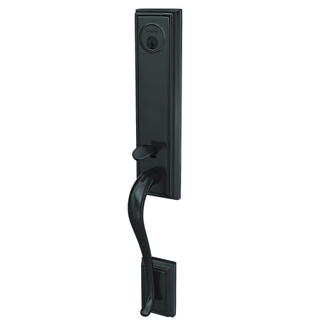Schlage FCT58ADD622 matte black single cylinder handleset