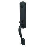Schlage FCT58CAM622 matte black single cylinder handleset