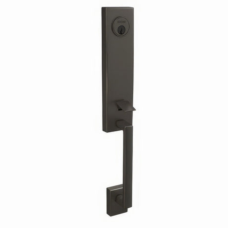 Schlage FCT58CEN530 black stainless single cylinder handleset