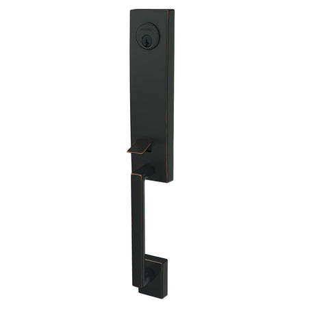 Schlage FCT58CEN716 aged bronze single cylinder handleset