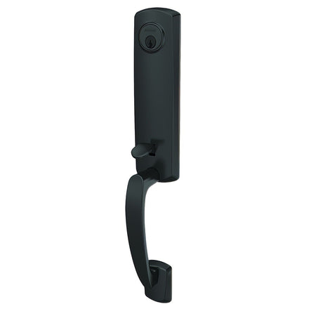 Schlage FCT58GRW622 matte black single cylinder handleset
