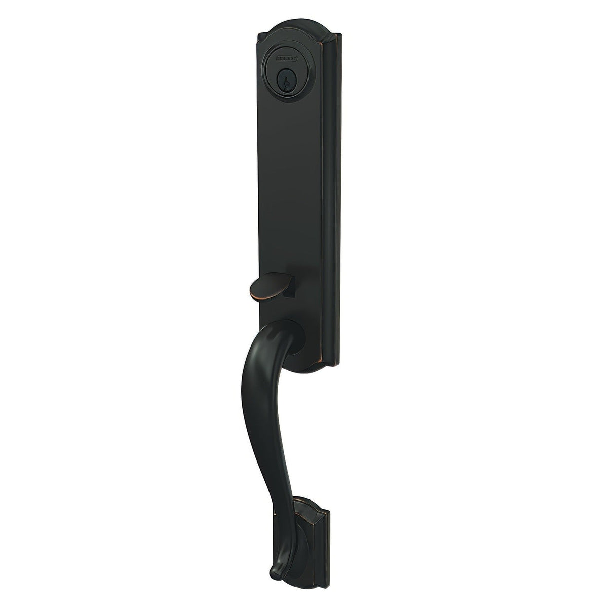Schlage FCT92CAM716 aged bronze dummy handleset