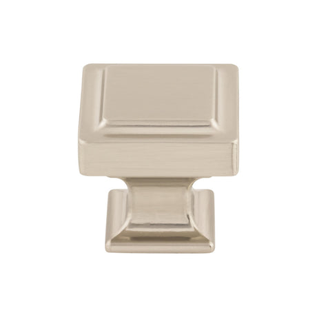 Top Knobs TK702BSN Ascendra 1 1/4" Length Square Knob Brushed Satin Nickel