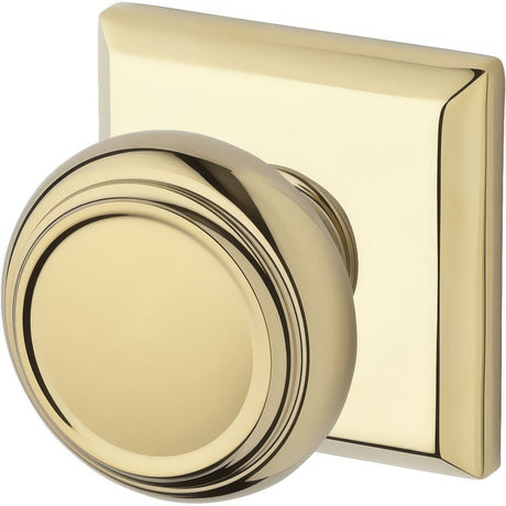 Baldwin FDTRATSR003 polished brass dummy door knob