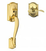 Schlage FE285CAM605ACCCAMLH polished brass electronic keypad lower half handleset