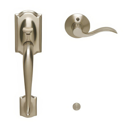 Schlage FE285CAM619ACCRH satin nickel electronic keypad lower half handleset