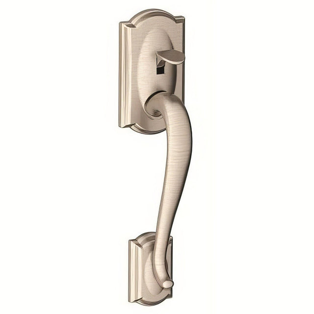 Schlage FE285CAM619VLA satin nickel bottom half handleset