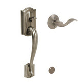 Schlage FE285CAM620ACCLH antique pewter electronic keypad lower half handleset