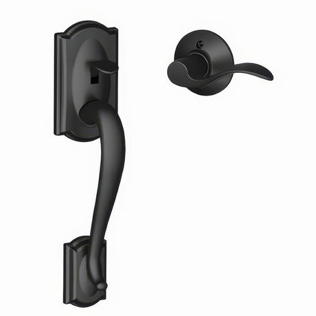 Schlage FE285CAM622ACCRH matte black electronic keypad lower half handleset