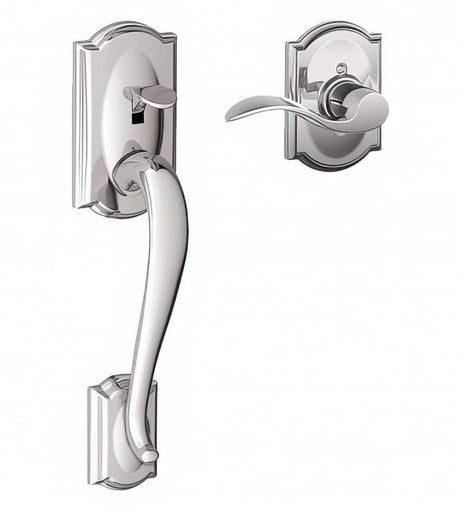 Schlage FE285CAM625ACCCAMRH polished chrome electronic keypad lower half handleset