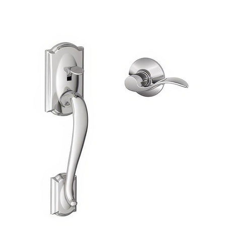 Schlage FE285CAM625ACCLH bright chrome electronic keypad lower half handleset