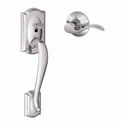 Schlage FE285CAM625ACCRH bright chrome electronic keypad lower half handleset