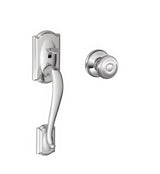Schlage FE285CAM625GEO bright nickel electronic keypad lower half handleset
