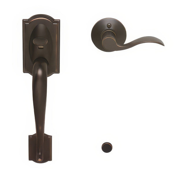 Schlage FE285CAM716ACCRH aged bronze electronic keypad lower half handleset