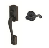 Schlage FE285CAM716FLALH aged bronze bottom half handleset