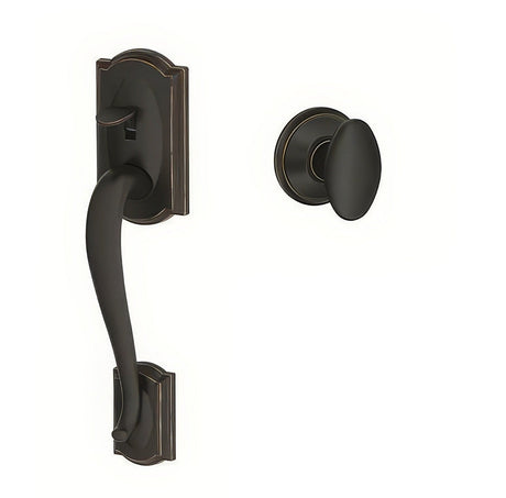 Schlage FE285CAM716SIE aged bronze bottom half handleset