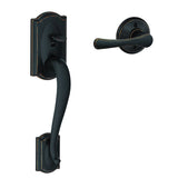Schlage FE285CAM716VLA aged bronze bottom half handleset