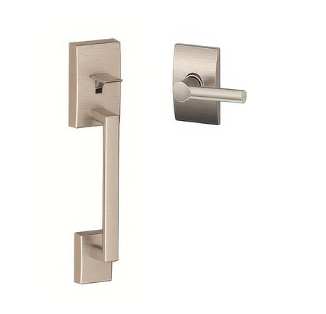 Schlage FE285CEN619BRWCEN satin nickel bottom half handleset
