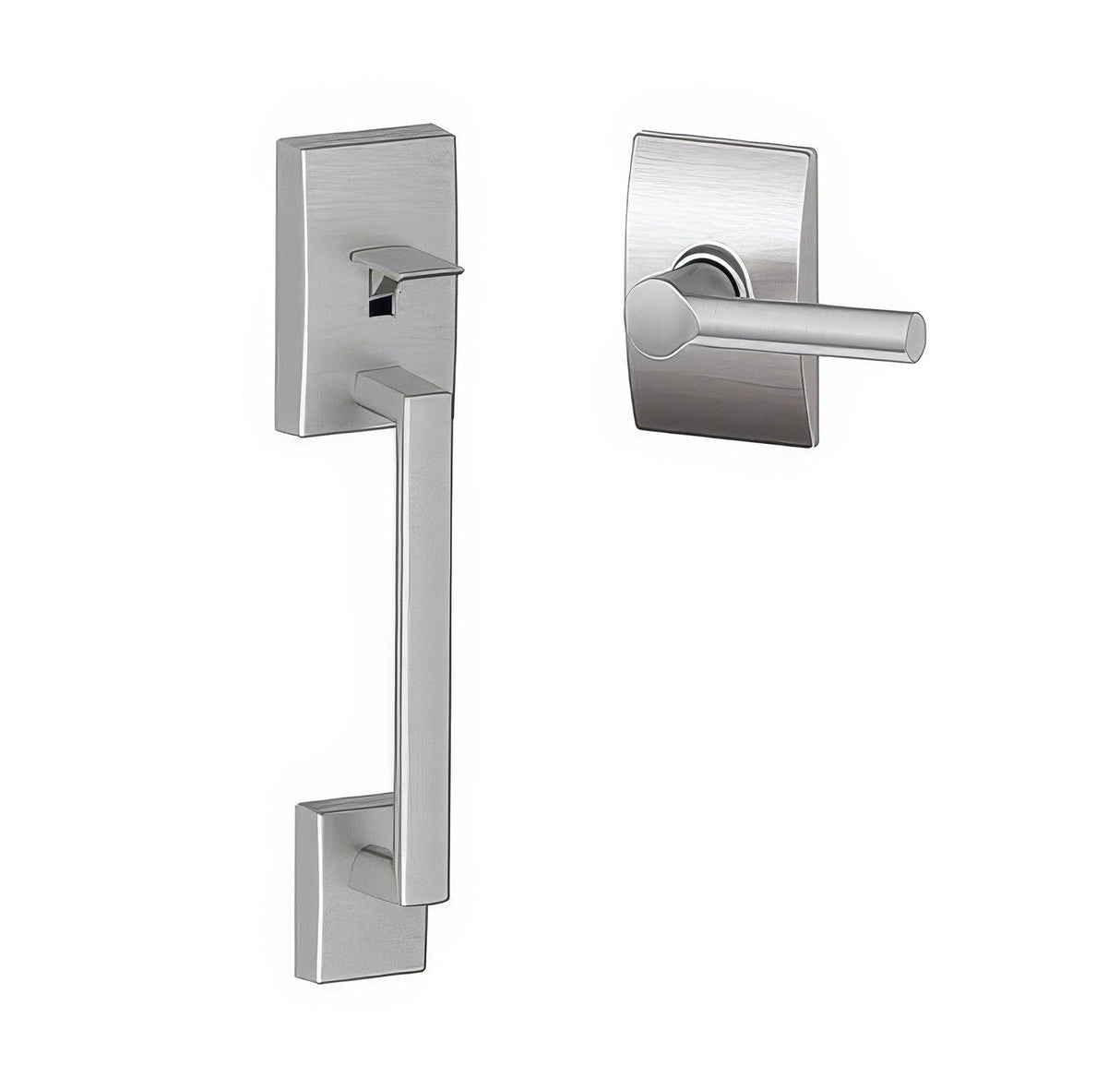 Schlage FE285CEN626BRWCEN satin chrome bottom half handleset