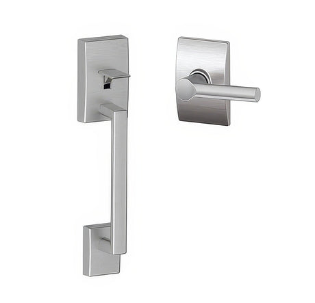 Schlage FE285CEN626BRWCEN satin chrome bottom half handleset