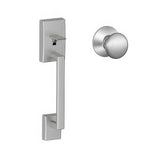 Schlage FE285CEN626PLY satin chrome bottom half handleset